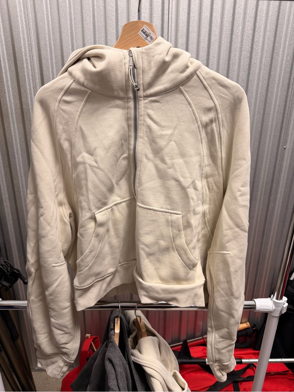 Lululemon Scuba Oversized Half-Zip Hoodie - XL/XXL - Bone (First Release)